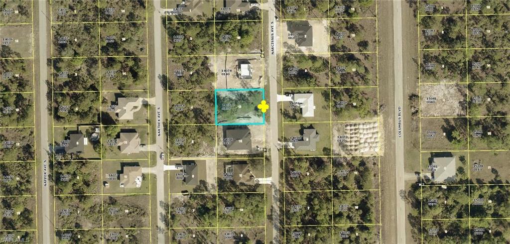 Aerial view of property's location