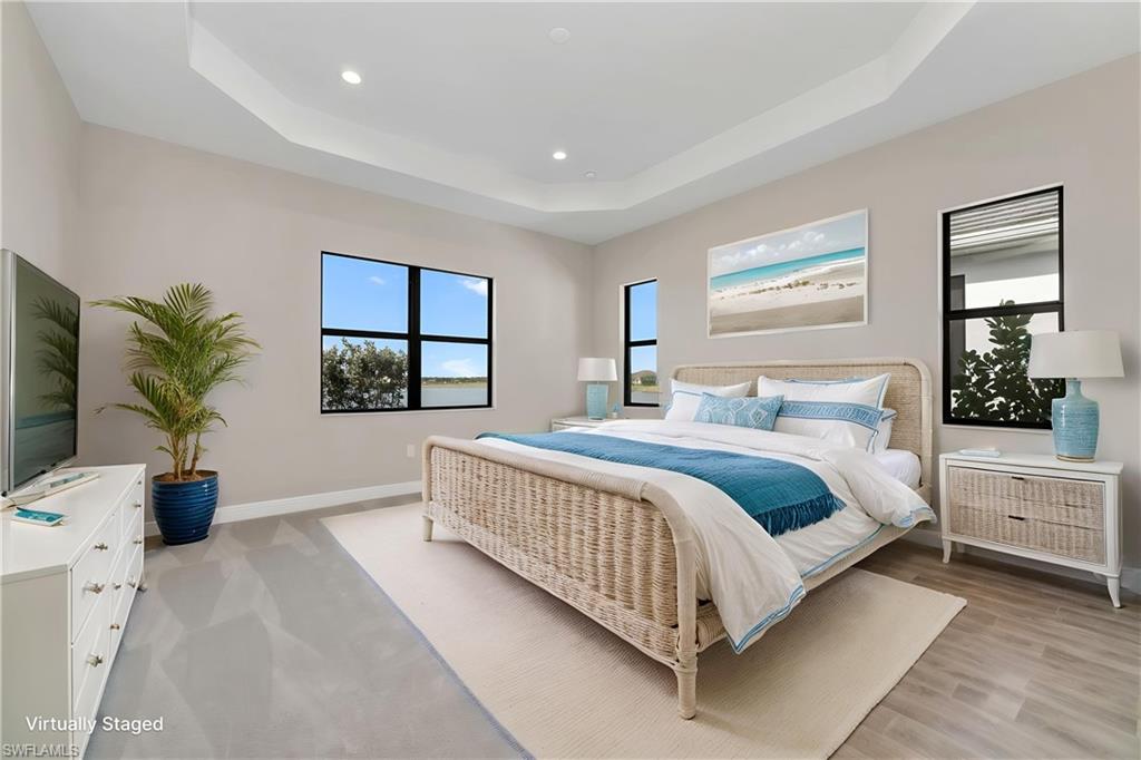 staged primary bedroom
