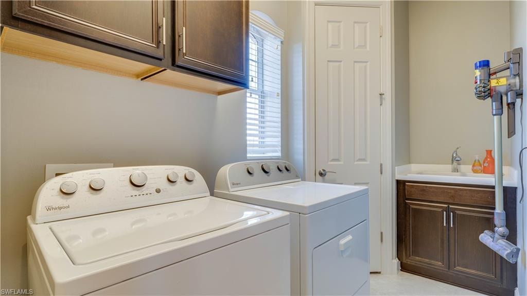 Upstairs Laundry Room with Utility sink