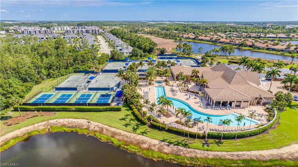 Aerial View of Clubhouse and Amenities