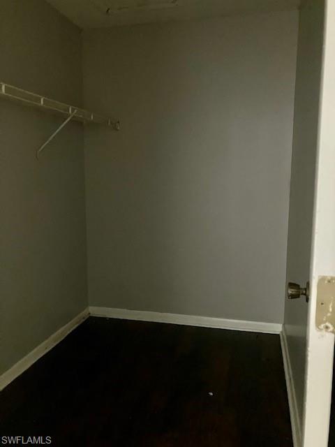 Master bedroom walk in closet