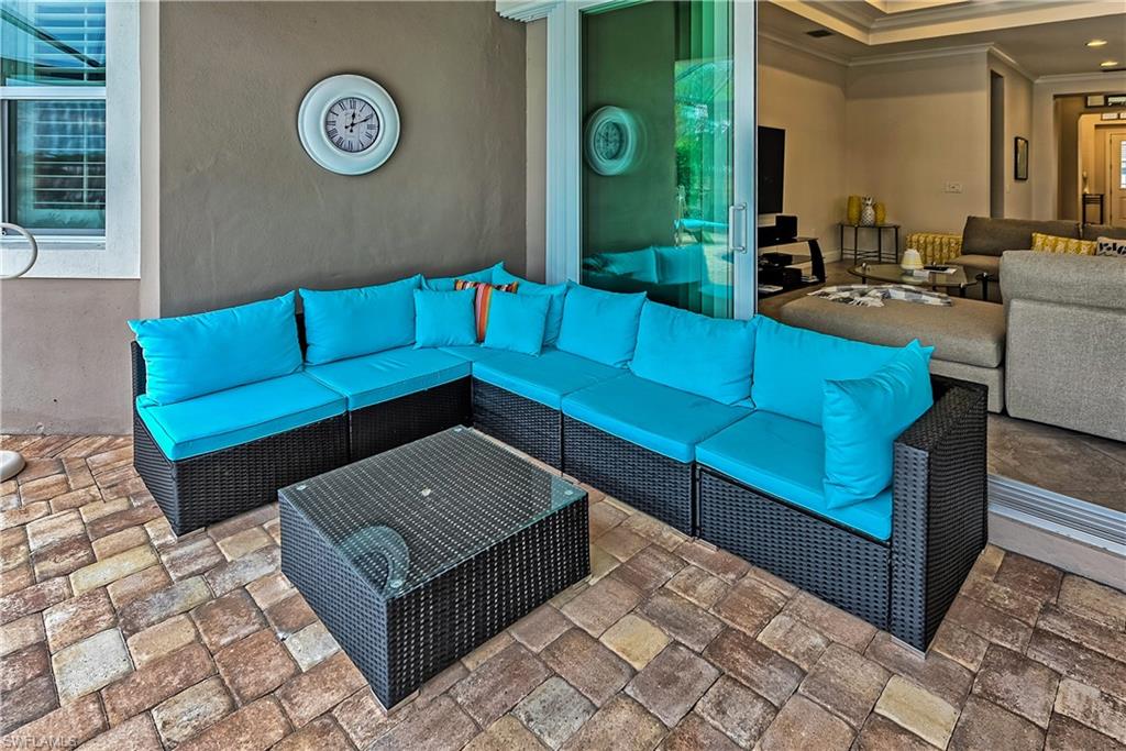 View of patio featuring an outdoor living space