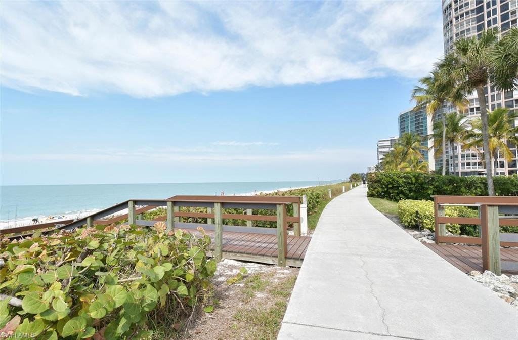 Beachfront sidewalk