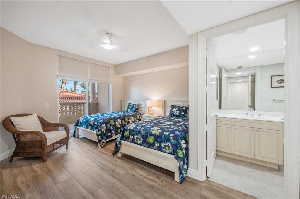 Guest suite large enough for two full beds..