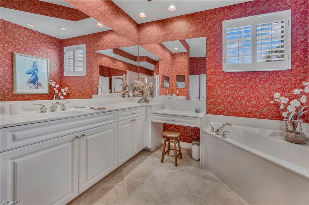 Master Bath with dual sinks and plenty of storage