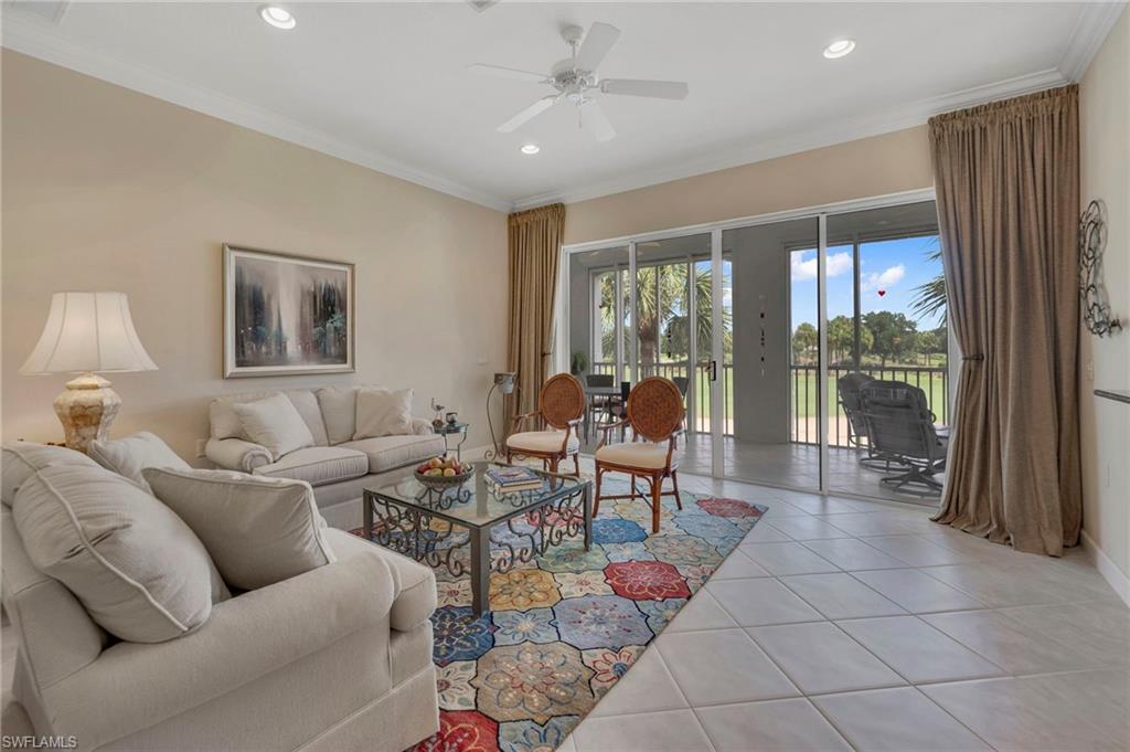 Open and Bright Living Room ~ walk out to spacious lanai