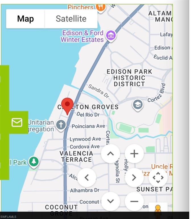 Interactive Map. Displaying the geographic location of the property and surrounding areas
