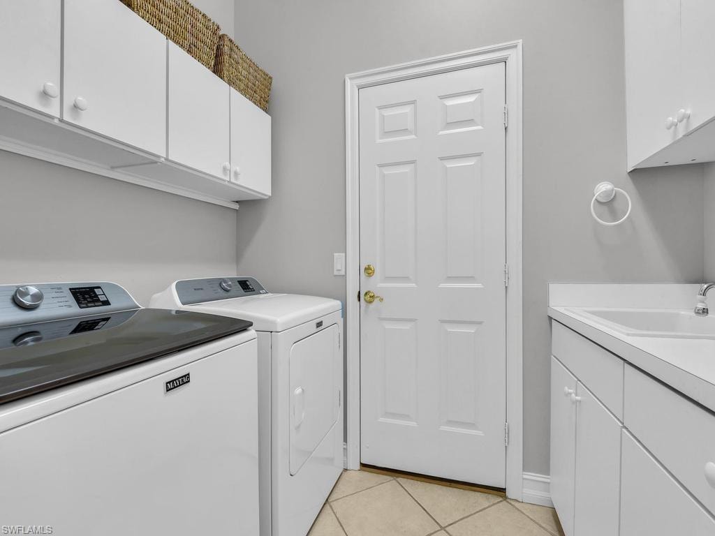 Laundry Room w/ Storage & Sink