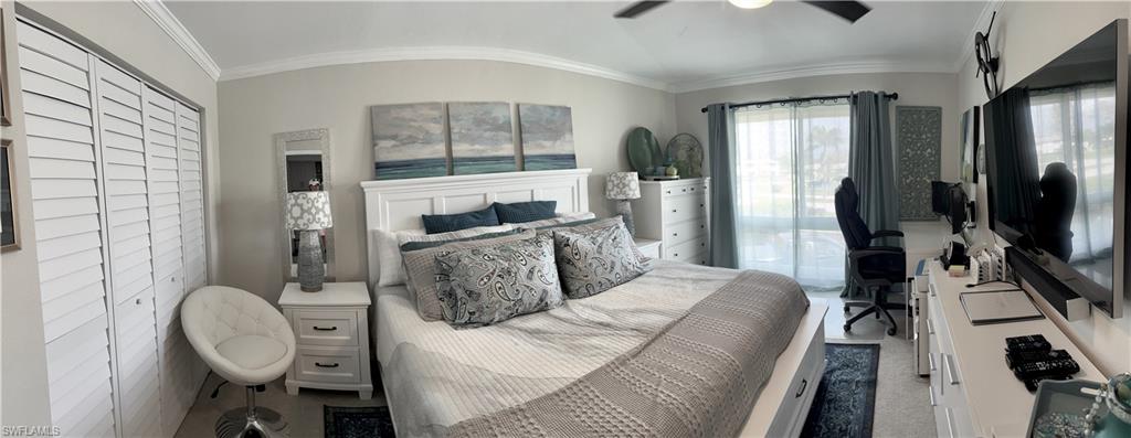 Guest Bedroom featuring office area