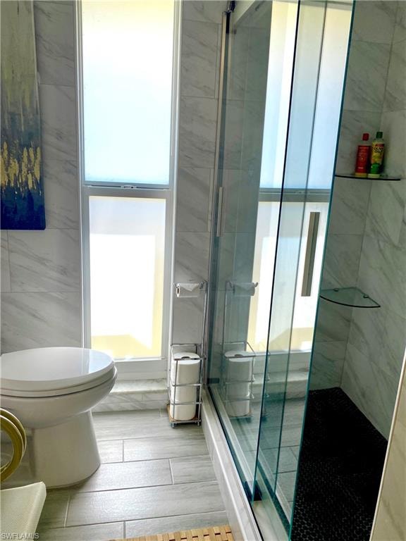 Large walk-in shower