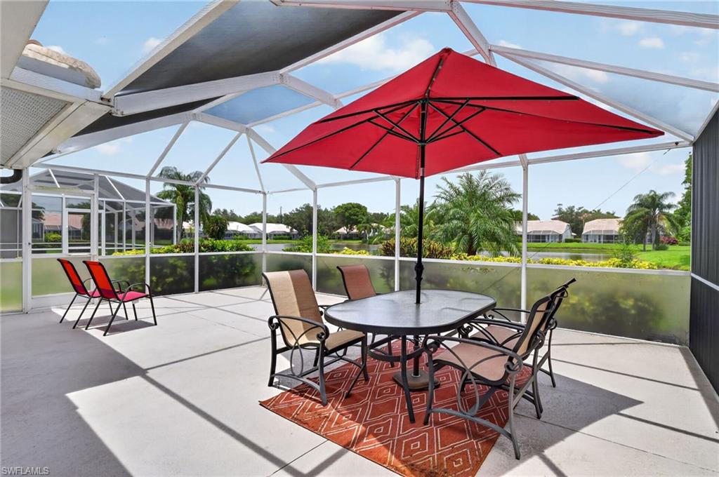 Enjoy the lake view from your huge screened lanai