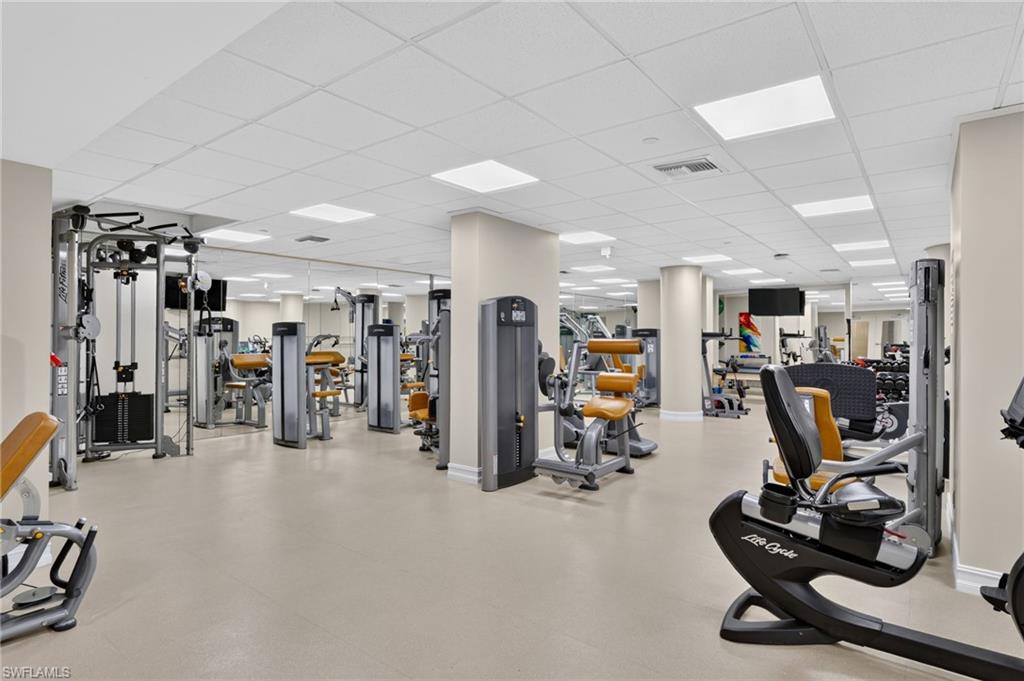 Well-equipped fitness center