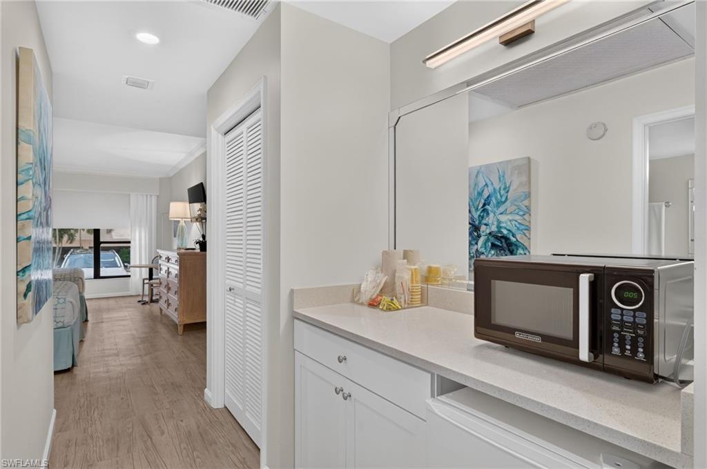 One of two guest suites available for overflow visitors at a nominal fee