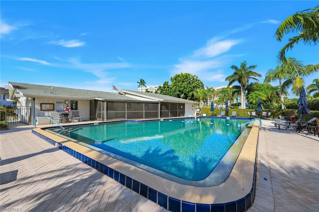 Community pool short walk from unit