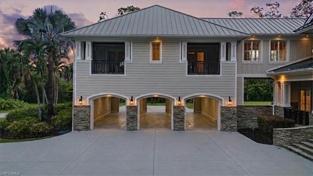 6-car garage with lift