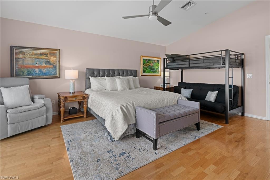 3rd level master bedroom with balcony
