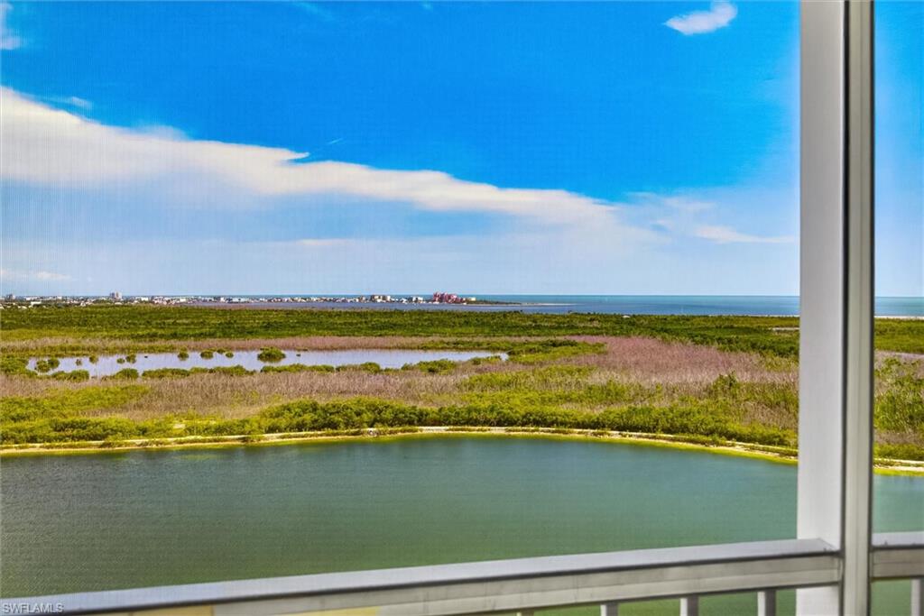 View over 25-acre lake