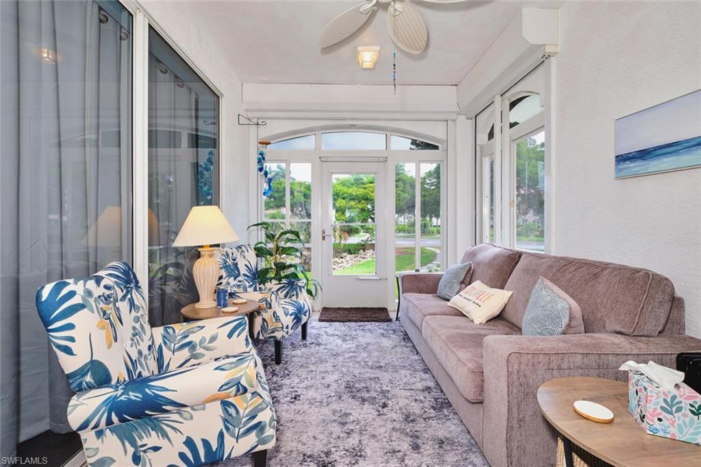 Sunroom with french doors and plenty of natural light