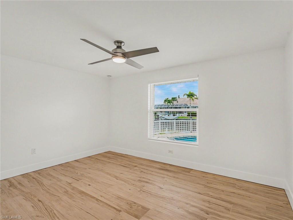 Third bedroom at the back of home overlooking the pool area