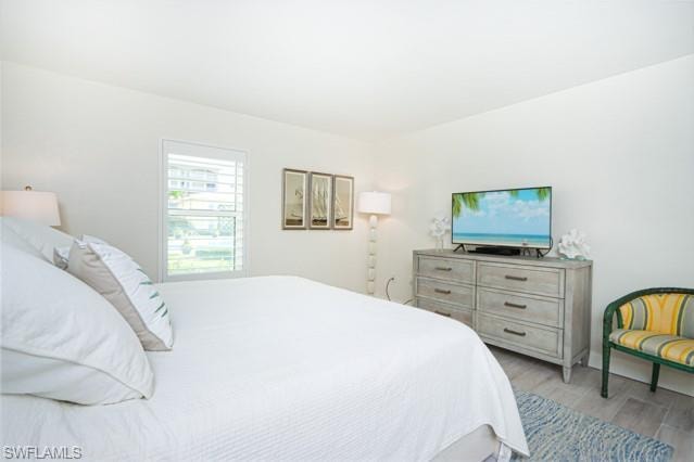 Bedroom featuring light wood-style flooring