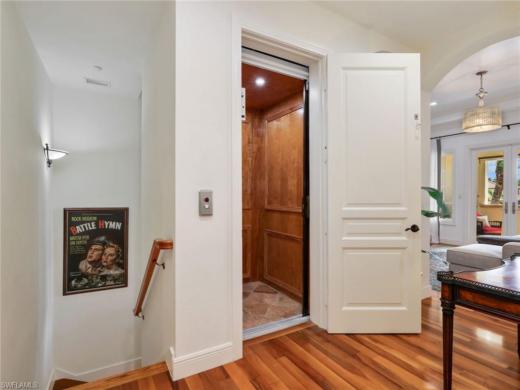 Elevator entrance on main floor
