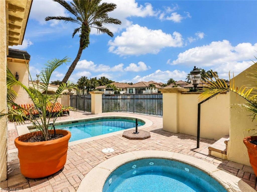 Private pool/spa with serene lake view