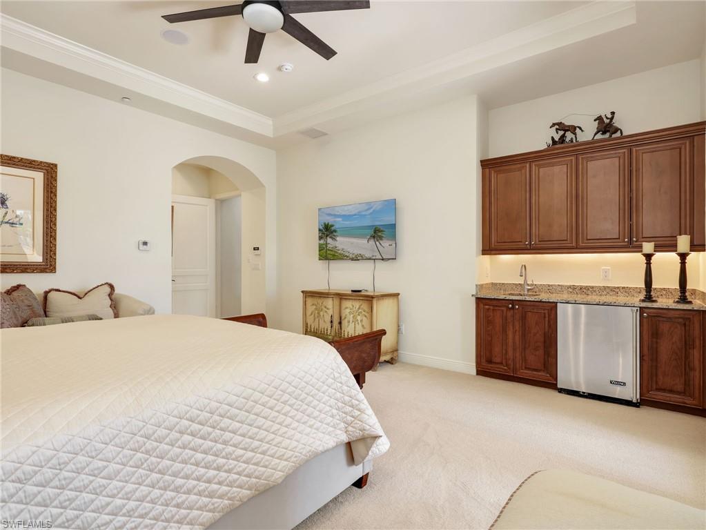 Owner's Suite Bedroom with wet bar