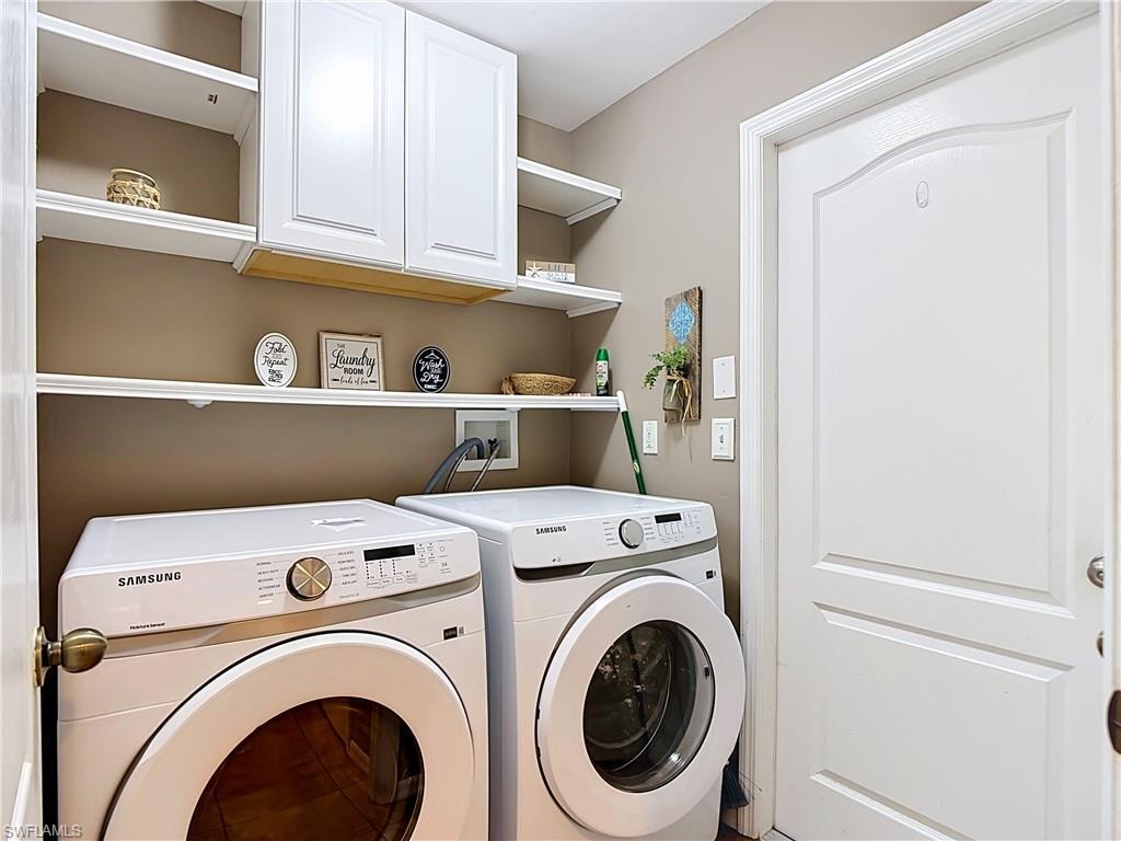 Inside laundry room