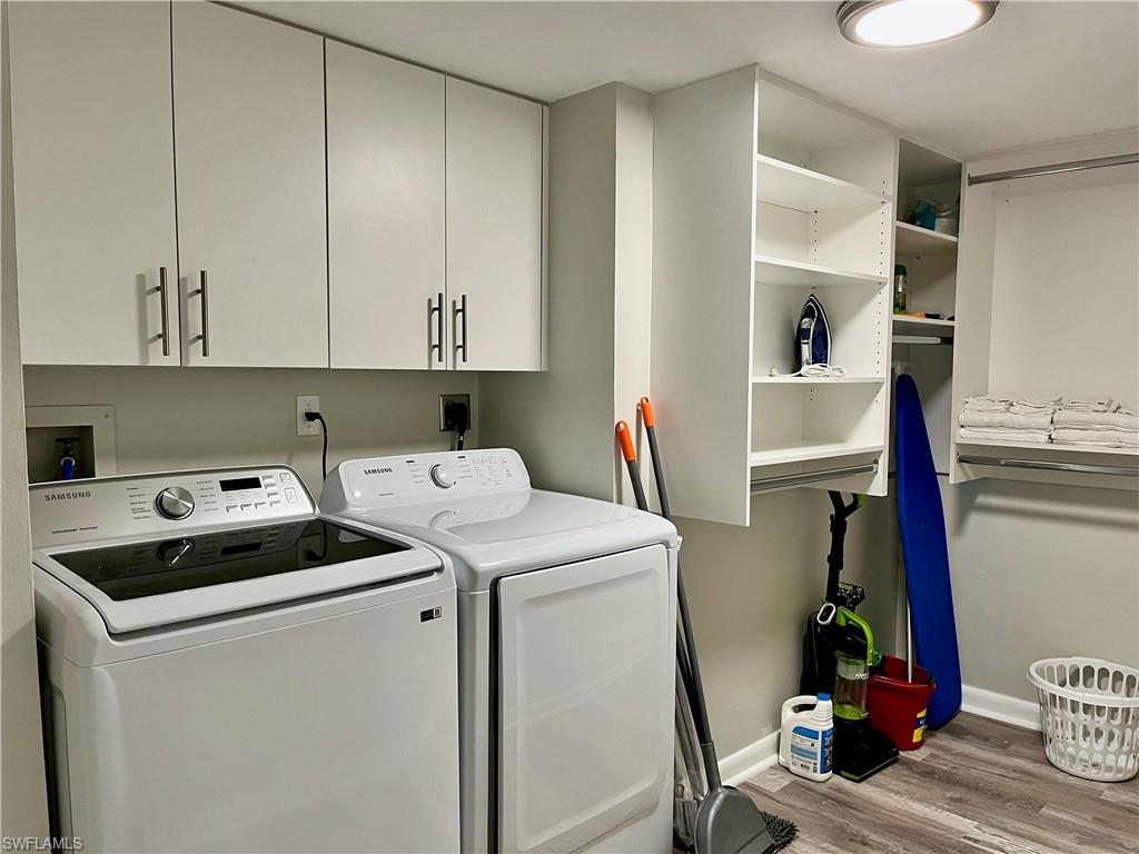 Large Laundry area with storage