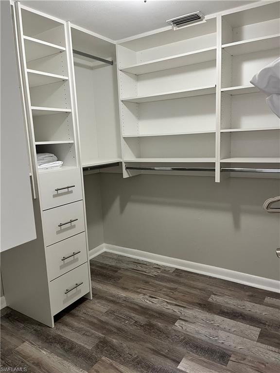 Master Bedroom Walk in Closet with lots of storage