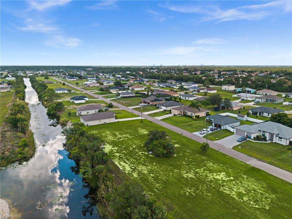 Waterfront on a large freshwater canal system