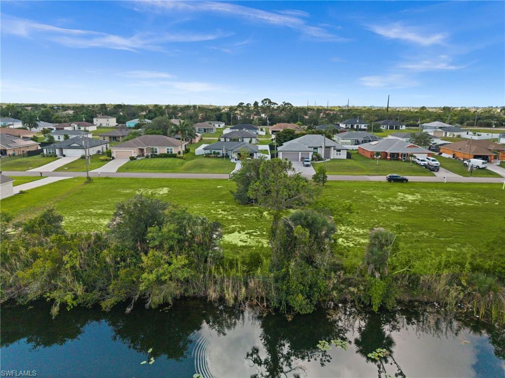 Aerial view from the water