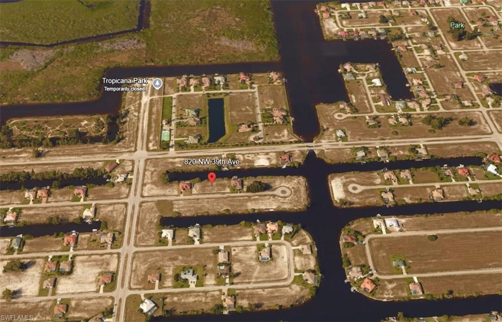 Aerial view of property's location
