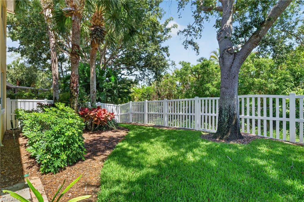 Private back yard setting
