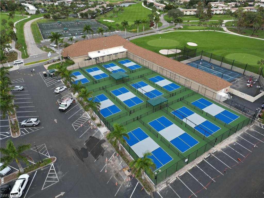 12 Pickleball Courts with 3 additional courts for lessons and practice.
