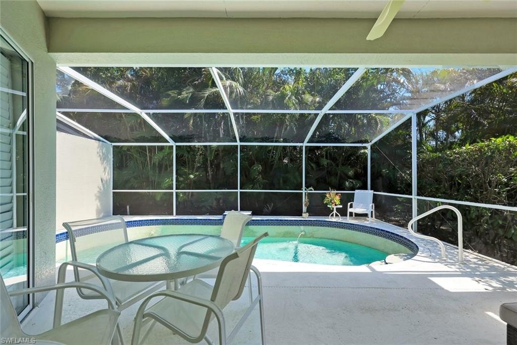 Private Pool overlooking wooded area