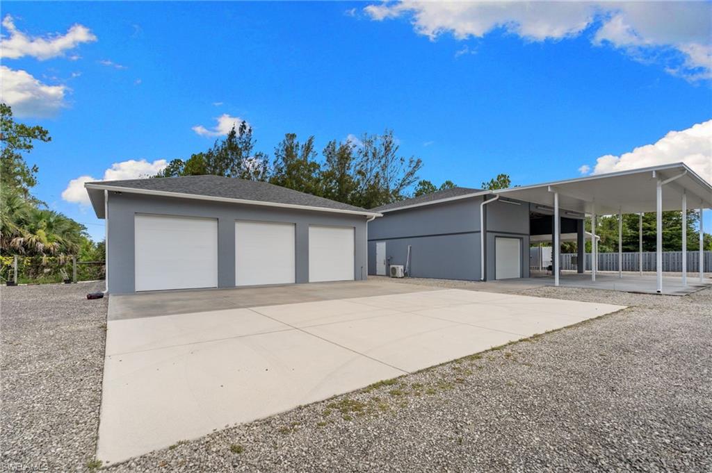 Workshop and garages