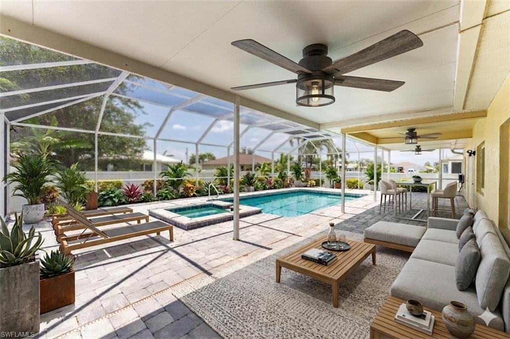 Virtually staged to show potential outdoor layout!