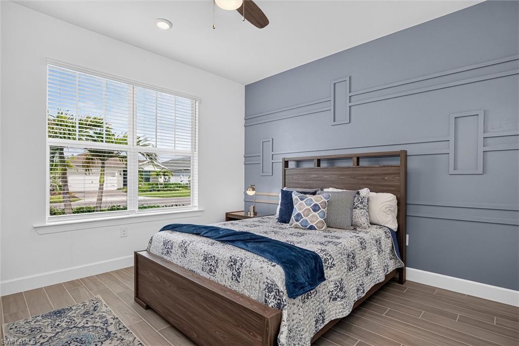 Guest Room with accent wall