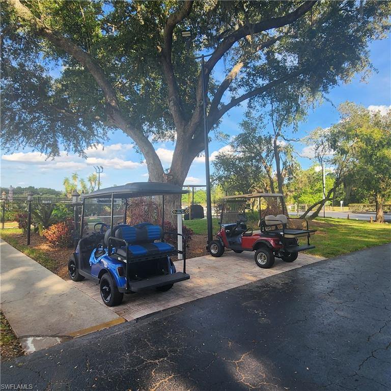 Golf Cart Parking At Pine Ridge Clubhouse