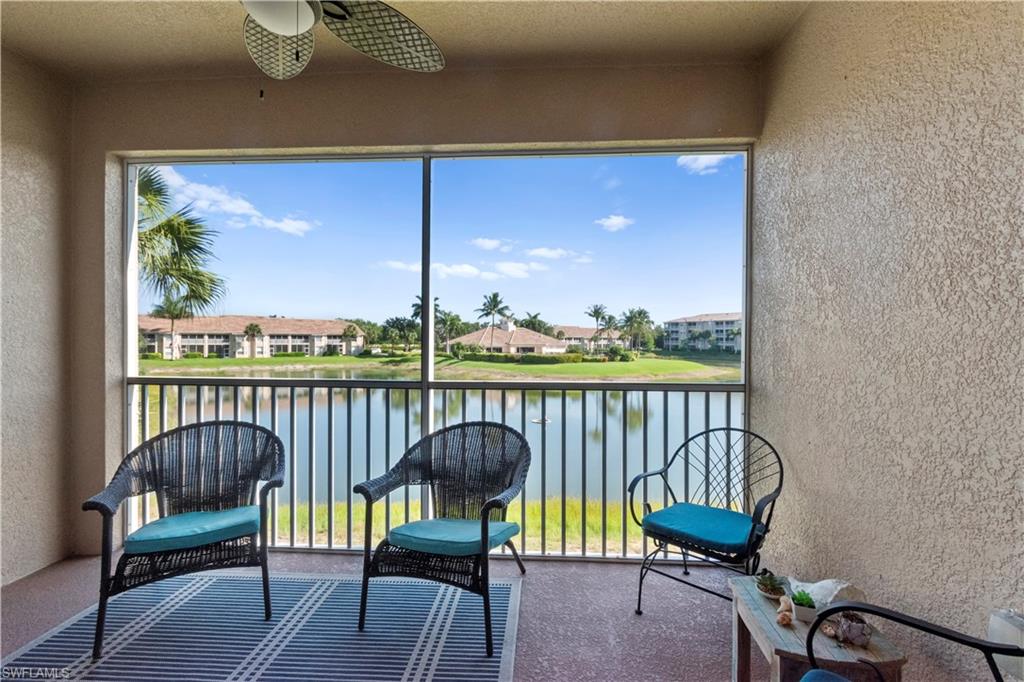 Lanai with peaceful water views.