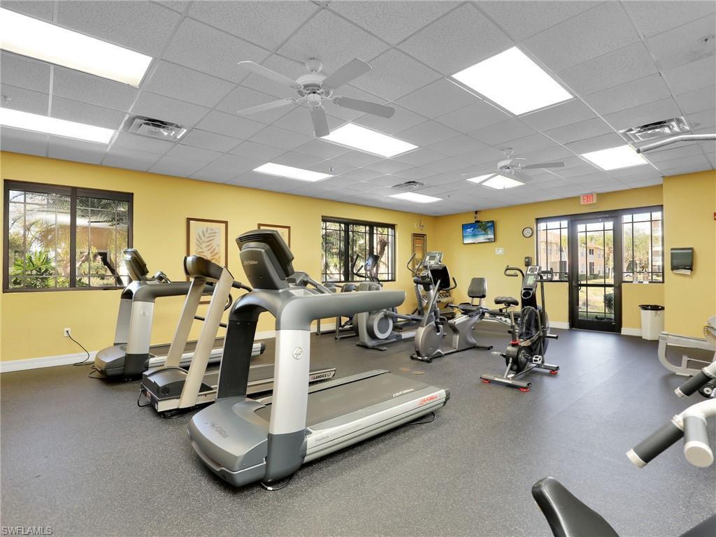 Osprey Cove Fitness room featuring multiple exercise machines