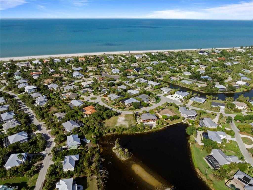 Coastal residential community featuring a prominent body of water