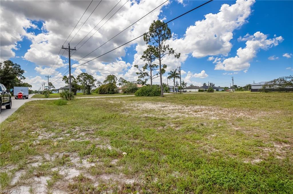 Expansive cleared lot featuring natural grass and scattered native trees