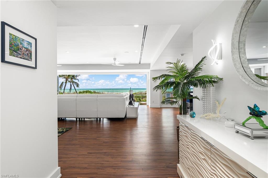 Direct beach access just outside your door.