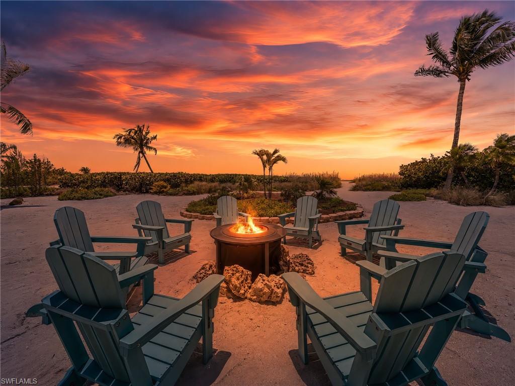 Incredible beachfront setting for sunset views year-round.