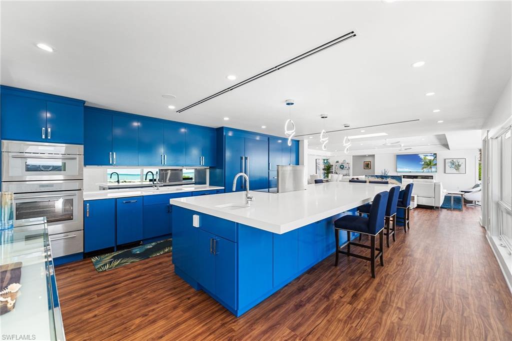 Premium Thermador appliances and abundant workspace for entertaining.