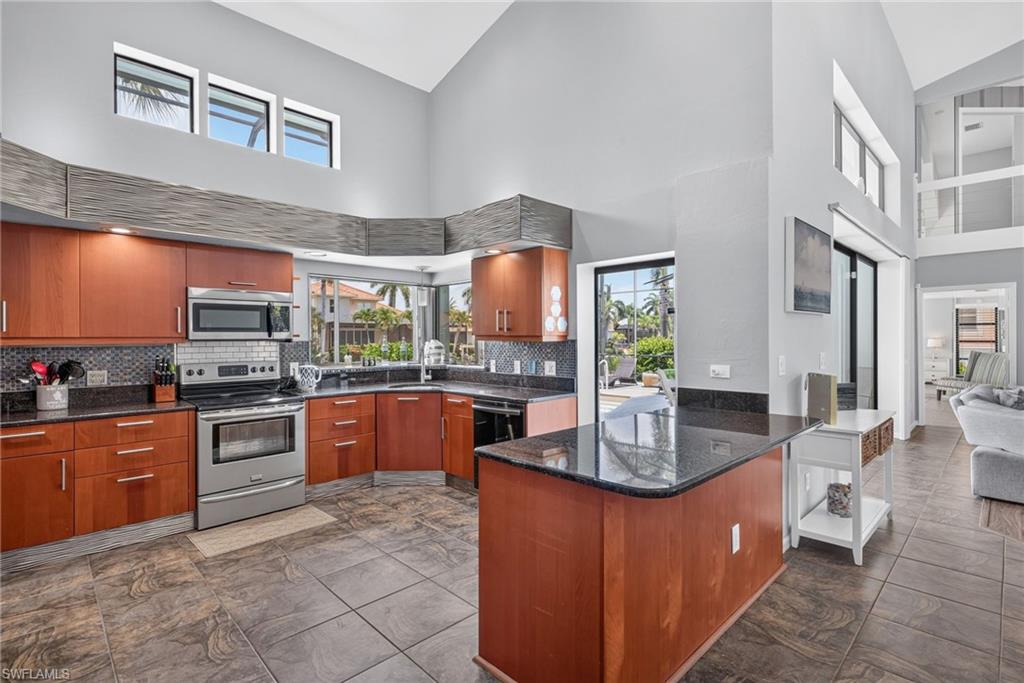 Large open kitchen