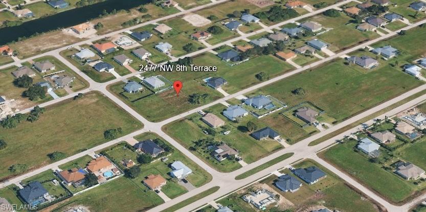 Aerial overview of property's location