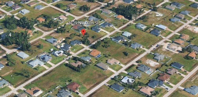 Aerial view of property's location